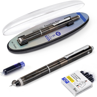 QuillEase - Ultra-Fine 0.38mm Fountain Pen with Refills