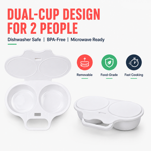 BreakfastPro – Dual-Cup Microwave Egg Cooker