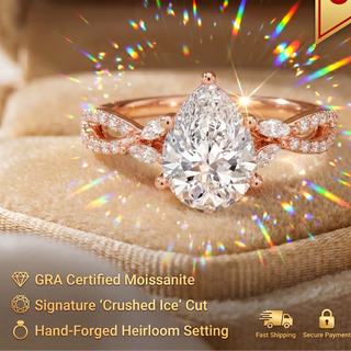 GraceLume – Elegant Moissanite Infinity Statement Ring