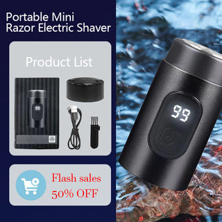 GlideMax - Waterproof Travel Shaver for Effortless Grooming