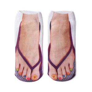 Super Comfy Manicure Print Socks marnetic