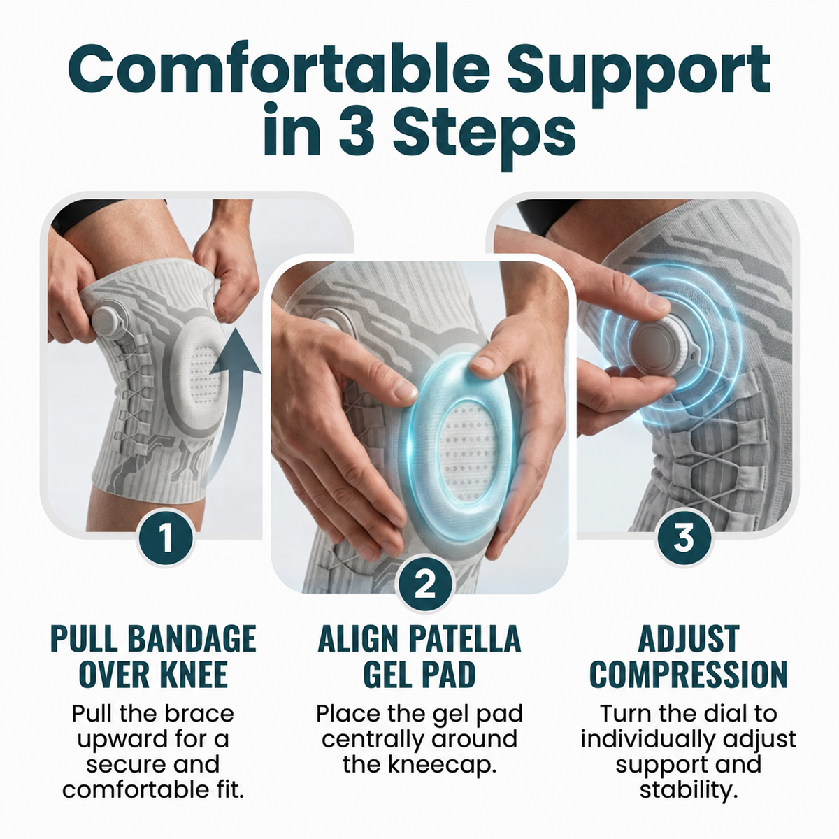 KneeGuard – Adjustable Knee Support Sleeve