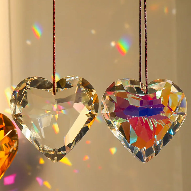 GlowHeart - Colorful Crystal Suncatcher