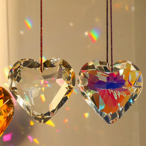 GlowHeart - Colorful Crystal Suncatcher