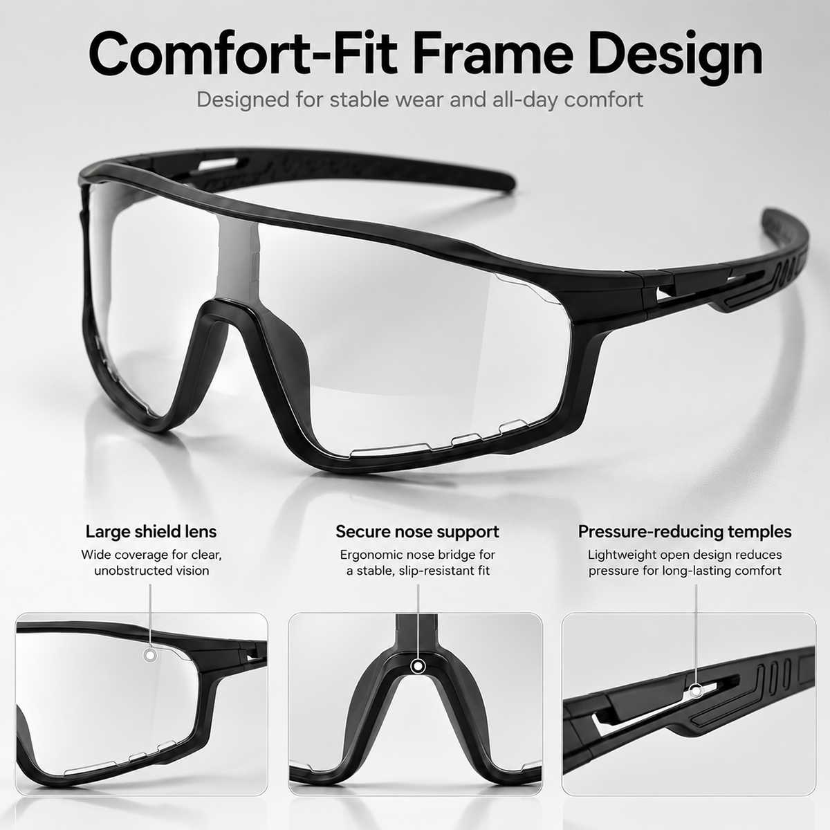 VisionWise – UV400 Photochromic Safety Glasses