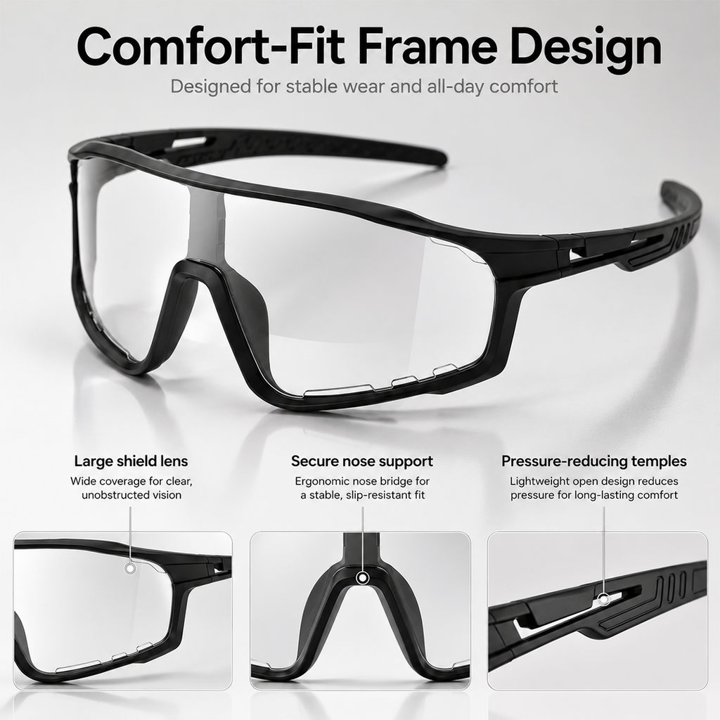 VisionWise – UV400 Photochromic Safety Glasses