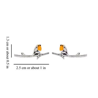 FeatherGlow – Robin Bird Inspired Earrings