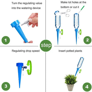 PlantFlow – Adjustable Self-Watering Spikes