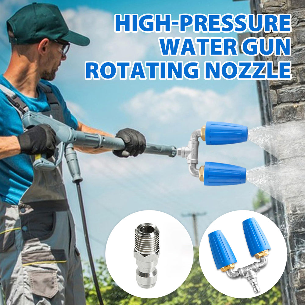 Dual Rotating Turbo Nozzle for Pressure Washer