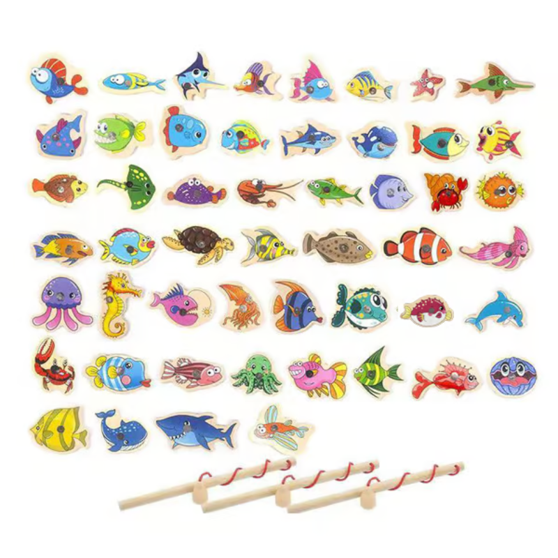 FishyCatch - Montessori Magnetic Fishing Game