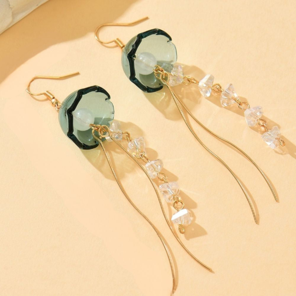 AquaGleam – Jellyfish Dangle Earrings