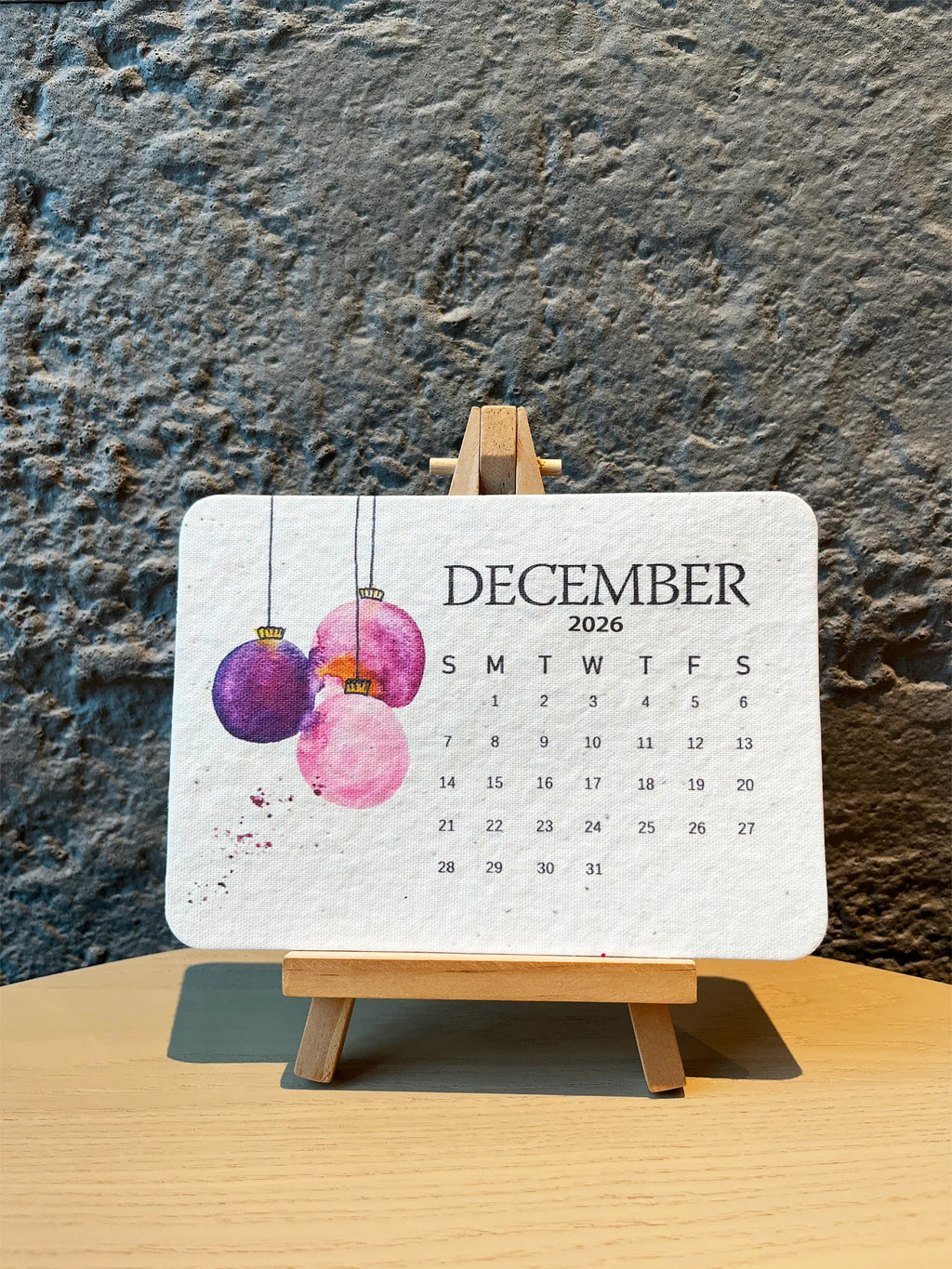 Eco-Friendly Plantable - Love Seed Calendar 2026