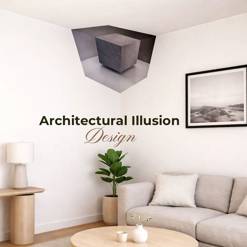 IllusiCorner – 3D Optical Illusion Wall Decal