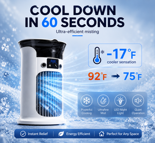 BreezeMate – 3-in-1 Portable Air Cooler