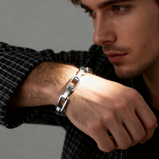 Eternum - Lifetime Titanium Square Link Jewelry