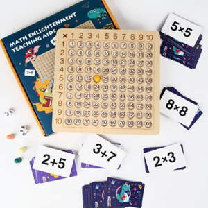 MathQuest - Montessori Wooden Multiplication Board