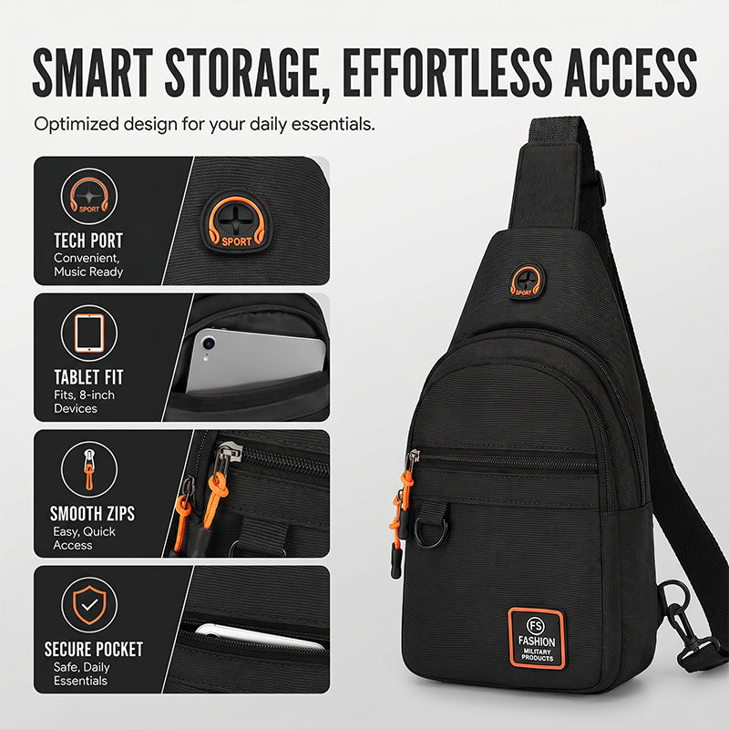 SlingGuard – Waterproof Travel Crossbody Bag