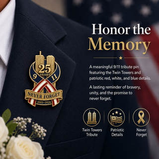 HonorMark – 9/11 Never Forget Commemorative Memorial Pin