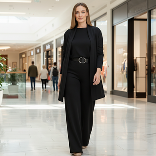 CELINE - Sophisticated 3-Piece Cardigan Set