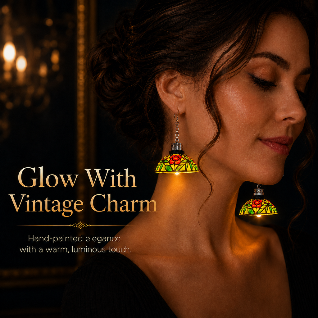GlowMuse – Vintage Light-Up Chandelier Earrings