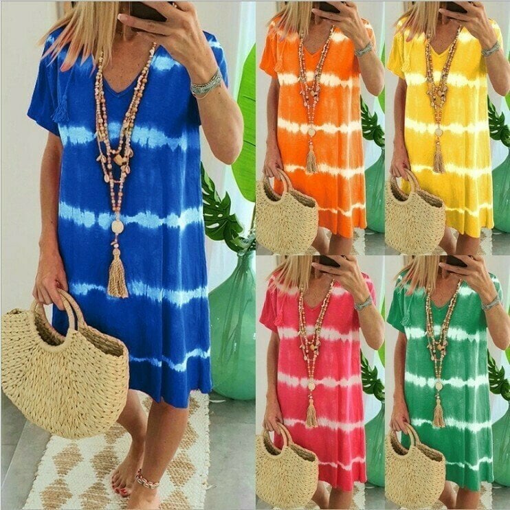 Freya - Women's Relaxed Bohemian Summer Dress