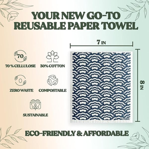 EcoWipe - Swedish Dishcloths - Replace Paper Towels & Reduce Waste