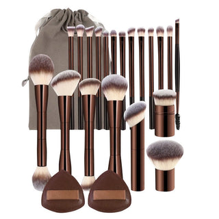 GlamBrew - 20-Piece Pro Makeup Brush Set