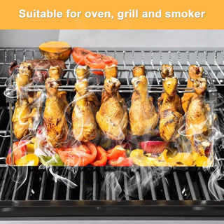 GrillNest – Foldable BBQ Drumstick Rack