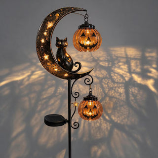 MoonGlow – Solar Crescent Moon Cat Lantern