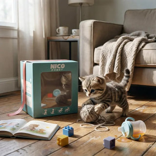 🔥Interactive Robot Kitten🎁, Realistic PlushHoliday HaulRobotic Cat Toy That Walks, Wags Tail & MakesSounds
