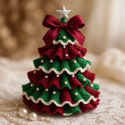 TwinkleStitch – Handmade Crochet Holiday Tree Set
