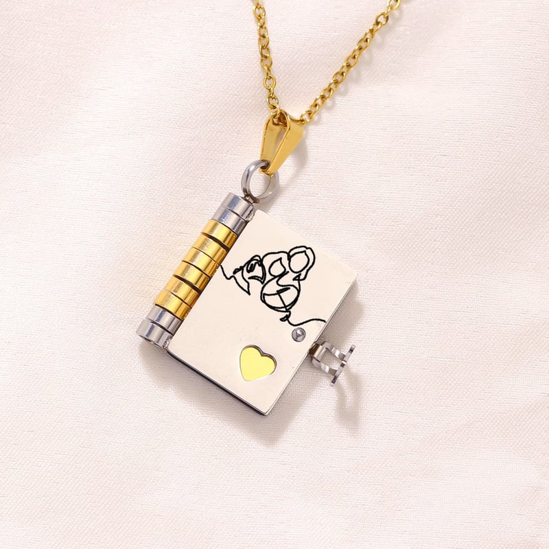 GoldenChapter - Symbolic Love Necklace for Granddaughter