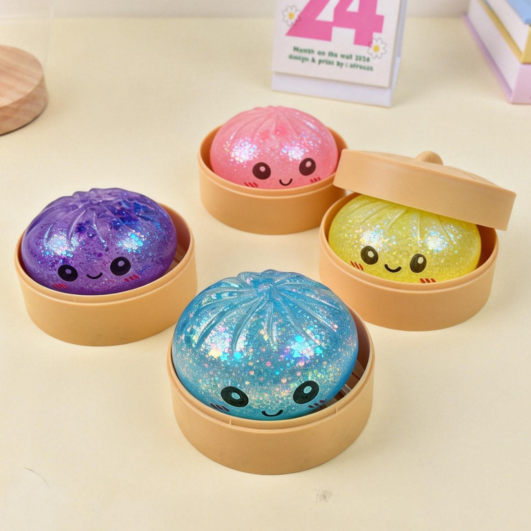 DumpliPop - Glitter Dumpling Squishy Blind Box