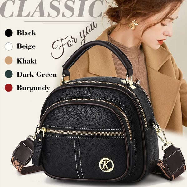 UrbanElegance – Classic Multifunctional Leather Crossbody Bag