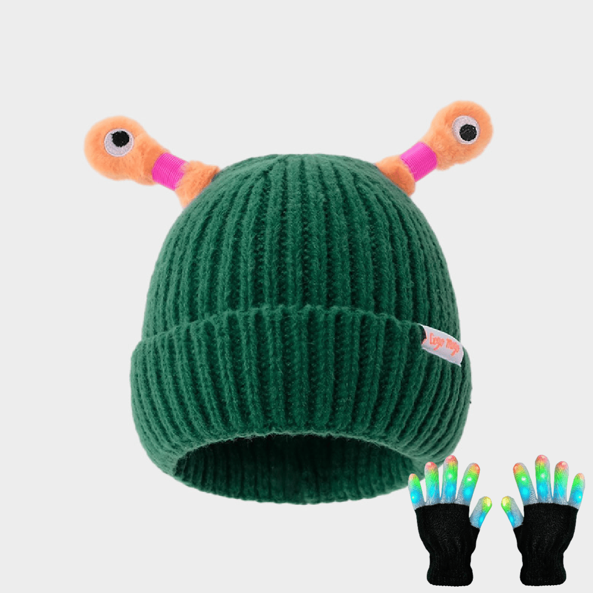 GlowChums Cozy Monster Knit Hat marnetic