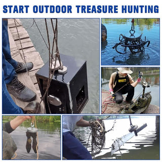 AquaForge – 260LBS Neodymium Fishing Magnet for Epic Treasure Hunts