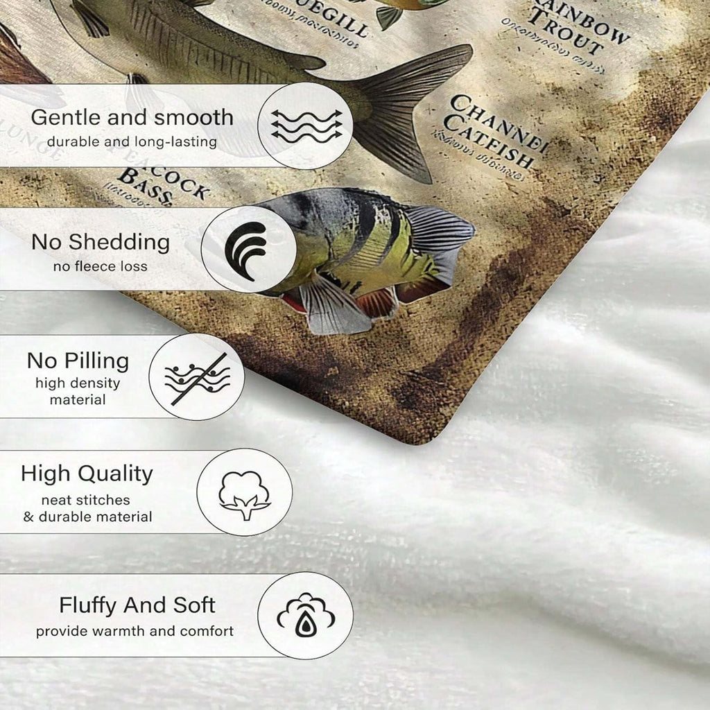 HookedCozy – Fisherman’s Throw Blanket