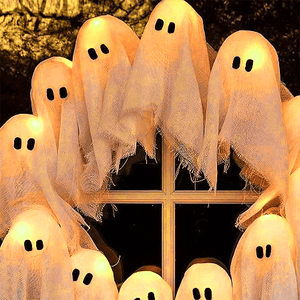 👻Halloween Glowing Ghost Wreath
