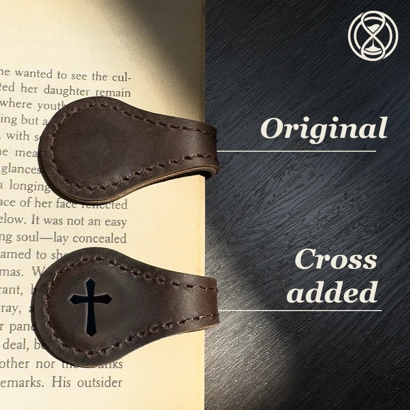 MagniMark -  Multifunctional Magnetic Leather Bookmark