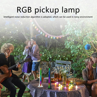RhythmGlow - Wireless Sound Reactive RGB Light Bar