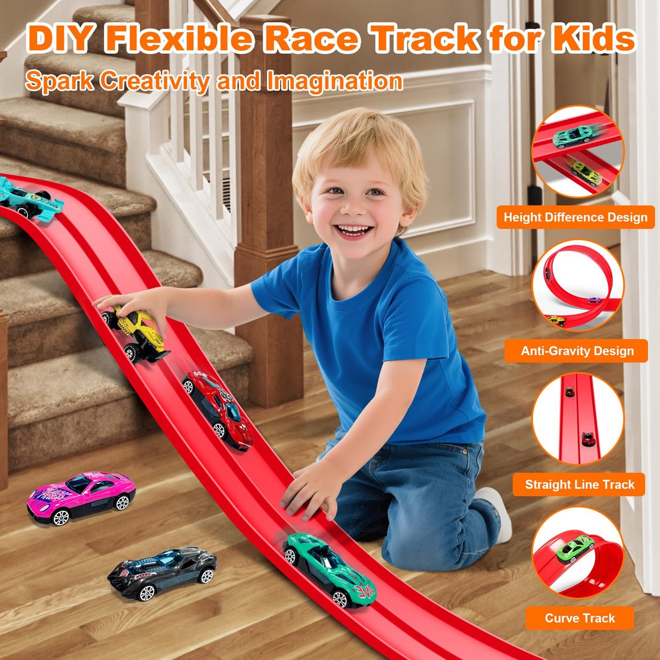 SpinRush - Ultimate DIY Raceway for Kids