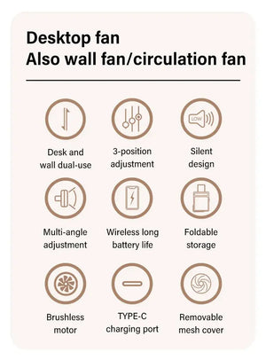 Household Dual-use Kitchen Fan marnetic