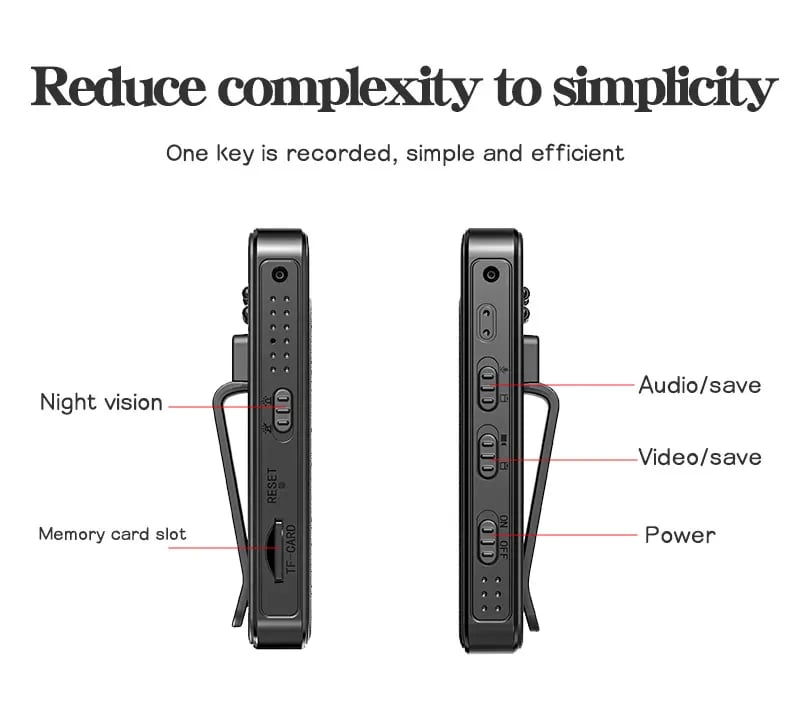 VividCam 1080 - Night & Day Recording Made Easy