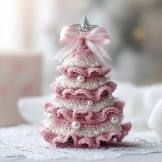 🎄 DIY Häkel-Weihnachtsbaum-Set – ✨ Handgemachtes Weihnachtsdekorations-Set