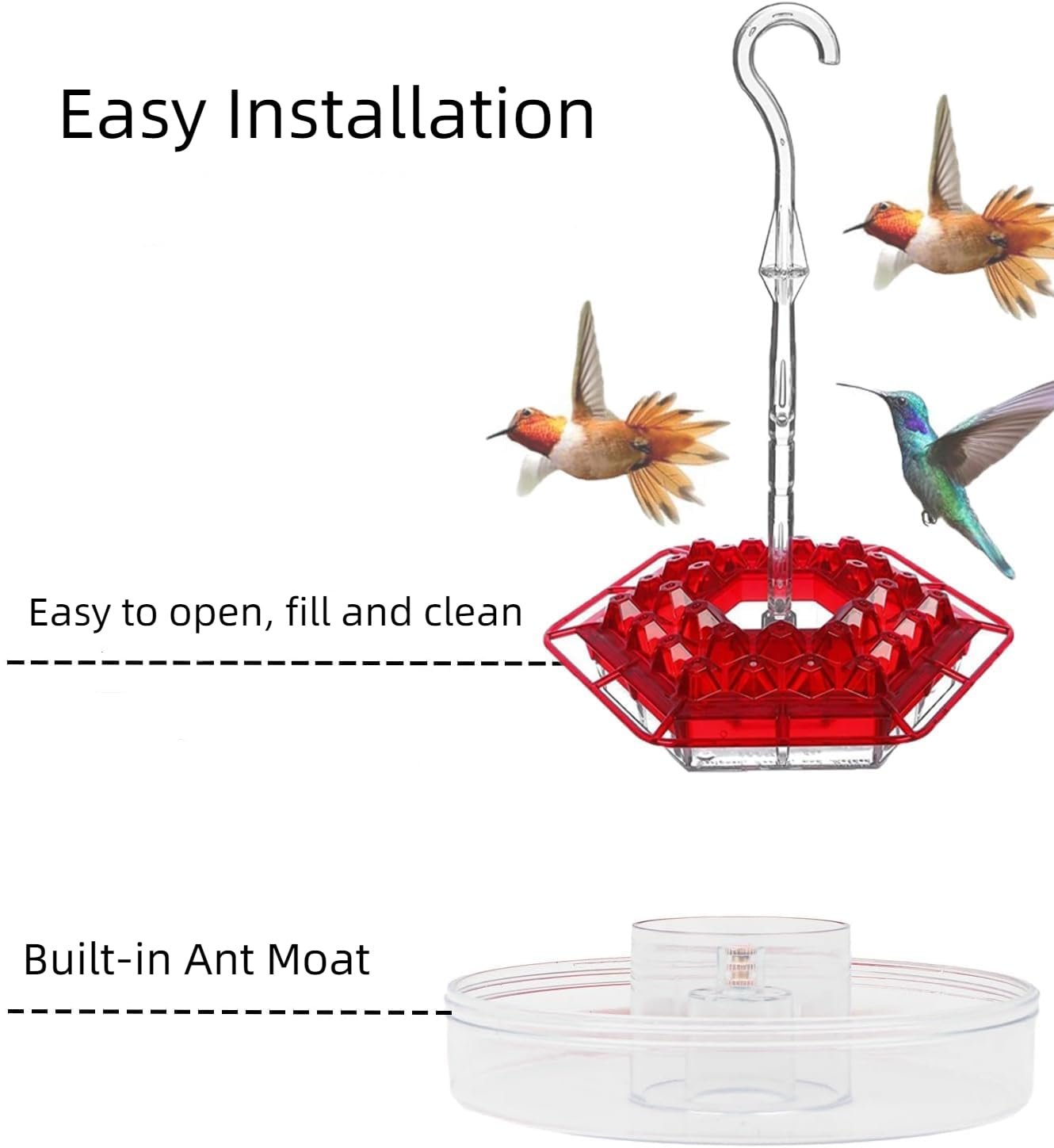 SkySip | Charming Outdoor Hanging Hummingbird Feeder