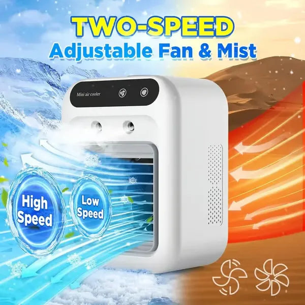 CoolNest – Mini Air Conditioner with Dual Speed Mist