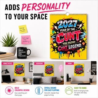 RogueWall – 2027 Bold Graffiti Humor Calendar