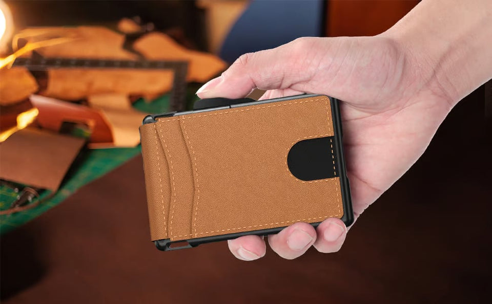 VaultOne - Premium RFID AirTag Wallet