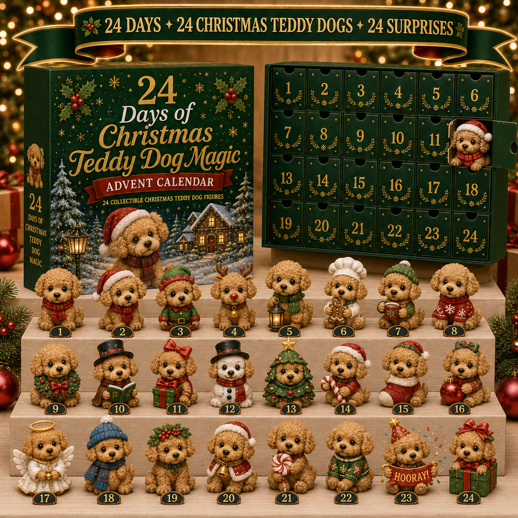 MerryPup – Festive Teddy Dog Advent Calendar