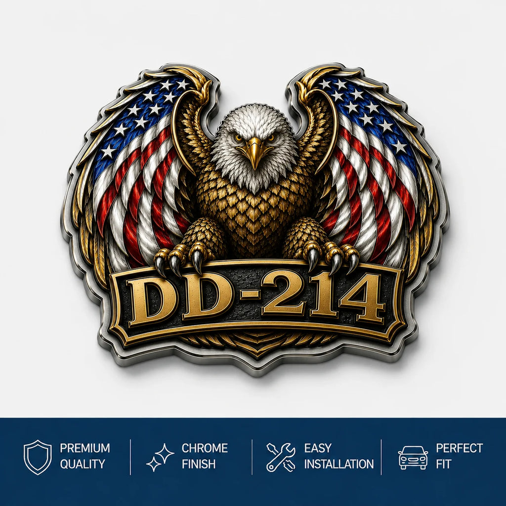 ValorGuard – Premium DD-214 Patriot Eagle Metal Emblem